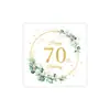 Servilletas de Papel Temáticas de Cumpleaños en Negro Oro y Oro Rosa, Temáticas por Edad, para Jubilación, Nacimiento de Bebé, Compromiso, Servilletas de Fiesta con Gradiente de Colores