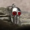 Colgante de calavera de diamante punk retro para hombre, colgante personalizado dominante de cruz transfronteriza europea y americana, accesorios de cabeza de fantasma al por mayor