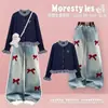 Conjunto de Duas Peças Cardigã Xadrez Patchwork Manga Longa Estilo Acadêmico Coreano para Meninas Primavera e Outono Novo Casual Doce Calça Jeans