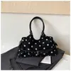 Bolso de Hombro Elegante de Lunares Estilo Coreano de Nicho 2026 Otoño Nuevo Bolso de Hombro Único Bolso Tote de Gran Capacidad con Personalidad