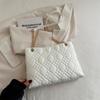 Bolso bandolera para mujer, novedad 2024, de gran capacidad, de alta gama, con cadena romboidal, estilo retro, para uso diario.