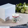 Tazas de Cerámica para Oficina Transfronterizas, Vasos de Agua Domésticos de Principios de Primavera, Tazas, Cajas de Regalo de Alta Gama, Regalos Empresariales, Tazas de Café para Parejas