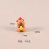 Brinquedo de Pelúcia Capivara Fofa Transfronteiriço DIY Carro Desktop Pequeno Ornamento Decoração Acessórios