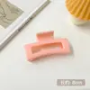 Presilha de Cabelo Quadrada Grande Estilo Coreano, Presilha de Tubarão em Acrílico para a Parte de Trás da Cabeça, Acessório de Cabelo