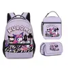 2025 Nueva Mochila Escolar Primaria de Gran Capacidad Kuromi Mochila para Hombres y Mujeres Moda Dibujos Animados Mochila para Computadora Dropshipping