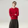Diosa Temperamental~Suéter de Cachemir con Capucha Ropa de Punto de Cachemir para Mujer Otoño Invierno Estilo Perezoso Tejido Cálido Capa Base Holgada