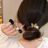 Anel de Intestino Pequeno com Laço de Diamante de Alta Qualidade, Elástico de Cabelo Bola da Moda e Versátil, Corda de Cabelo para Meninas, Faixa de Cabeça Elegante