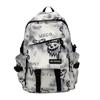 Mochila de Marca de Moda para Hombre, Elegante y Genial, Gran Capacidad, Mochila de Viaje Versátil con Graffiti, Bolso Escolar Casual de Moda para Estudiante Universitario