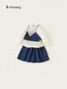 Youbao Huzhou Zhili Ropa Infantil Traje para Niñas Primavera y Otoño 2026 Chaleco de Mezclilla Infantil Conjunto Casual de Tres Piezas para Niñas Pequeñas