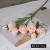 7 flores artificiais de rosa com borda queimada vintage, flores artificiais, flores secas para sala de estar, casamento, decoração externa, itens decorativos, adereços de fotografia