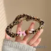Presilha de Cabelo para Cachorro com Estampa de Leopardo Estilo Coreano em Formato de Nuvem para Mulheres, Grampo Fofo, Presilha de Garra para a Parte de Trás da Cabeça, Presilha Tubarão, Acessório de Cabelo Elegante