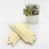 Pajita de papel desechable punto amarillo papel succión color papel pajita degradable papel pajita fábrica ebay