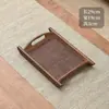 Estilo chino hot pot té bocadillos bocadillos bandeja tejida de bambú para frutas secas comercial ecológica bandeja de bambú para servir bebidas alcohólicas