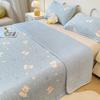 Funda de Cama de Algodón Puro de Dibujos Animados para Niños, Pieza Única para Todas las Estaciones, Colchón de Terciopelo de Leche, Reversible, Colcha de Cama, Sábanas de Cama, Juego de Tres Piezas