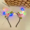 Desenho Animado Pelúcia Coelho Flash Tiara Vestido Infantil Chifres Adereço de Cabeça Empurrando Pequeno Presente Vestido de Feriado Acessórios de Cabelo