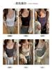 Camisola básica negra estrictamente seleccionada para mujer, top de una pieza con tirantes finos y almohadillas en el pecho, estilo Spice Girls, sexy, para primavera y verano, para uso exterior.