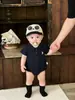 Roupas de Bebê Verão Novo Estilo Macacão de Bebê Unissex Roupa de Verão Camisa Polo Estilosa Roupa de Engatinhar Triângulo para o Verão