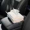 Caja de Pañuelos para Coche de Lujo Ligero, Portapañuelos Pequeño para Respaldo de Asiento de Coche Estilo Chanel, Caja de Pañuelos Multifuncional Creativa para Coche