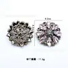 Hebilla de Strass de Vidrio Marquise Color Gris Metalizado Flor de Strass de Colores Botón de Strass Broche Accesorios DIY Ropa Zapato Bolsa