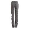 Design de Verão 2024 com Senso de Estilo Machete Calças Flare Cintura Baixa Feminina Estilo Hot Girl Calças Plissadas Slim Fit
