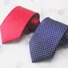Corbata de Hombre 8cm Formal Nudo Hecho a Mano Sin Nudos Cremallera Camisa de Mujer Negocios Gama Alta Estampada Azul Oscuro Rojo Negro