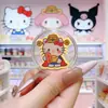 Shuibei Oro Puro 999 Pegatinas para Teléfono Móvil Hello Kitty Kuromi 2Mg Dibujos Animados Rosado Lindas Pegatinas Venta al por Mayor