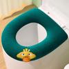 Asiento de Inodoro Doméstico, Asiento de Inodoro Universal para Todas las Estaciones, Tapa de Inodoro con Asa de Dibujos Animados, Asiento de Inodoro Impermeable y Cálido, Personalizado