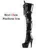 Botas de moda plus size europeias e americanas