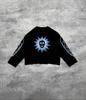 Aliexpress Comercio Exterior Transfronterizo Nuevo Producto Personalizado Impreso Estilo Gótico Camiseta de Manga Larga para Hombre Moda Urbana Casual Holgada Camiseta