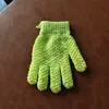 Guantes de Baño Espesados de Cinco Dedos Toalla Exfoliante Jabón de Baño Herramienta Barro Exfoliante Fabricante Venta al por Mayor en Stock