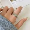 Anillo de Moda Hip Hop Rock Textura Vintage Viejo Mar Muerto Rocas Podridas Anillo de Amantes Anillo Creativo Anillo para Hombres