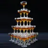 Copas de champán acrílicas engrosadas, copas de plástico, copas de vino para apertura de bar de celebración, accesorios de boda, copas para torre de champán
