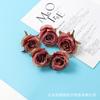 Cabeça de flor rosa artificial de alta qualidade caixa de presente DIY combinação de flores artificiais decoração de casamento parede de flores de fundo
