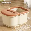 Cubo para Pediluvio Personalizado, Cubo para Pediluvio de Invierno con Aislamiento y Elevación, Recipiente para Pediluvio, Cubo para Pediluvio de Masaje de Salud Portátil con Ruedas