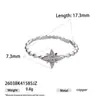 Anillos Delgados de Lujo Ligero de Alta Gama, de Venta Caliente Transfronteriza Europea y Americana, Apilables y Versátiles, Anillos Abiertos Ajustables con Zirconia de Estrella para Mujer