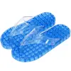 Chinelos de Massagem de Verão Transparentes para Uso Interno em Casa, Chinelos Antiderrapantes para Lazer