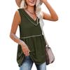 Ropa de mujer transfronteriza 2022 Amazon Europa y América verano nueva estación independiente sin mangas color sólido cuello en V chaleco superior