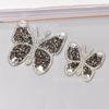 Patrón de Mariposa con Pedrería Adhesivo de Cristal Pegatina Piezas de Pedrería Parche Patrón de Pedrería en Pañuelo para la Cabeza Ropa con Pedrería Accesorios para Zapatos