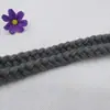 Corda Trançada de Lã com 1,2 cm de Largura Feita à Mão com 18 Fios Pequenos de Corda Acessórios de Decoração para Roupas DIY 1m Frete Grátis