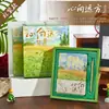 Set de Cuadernos de Pintura de Paisaje Estilo Antiguo Flor de Loto, Pino, Bambú y Ciruelo Caja de Regalo Estudiante Estilo Chino Rima Antigua Cuaderno Souvenir Cultural y Creativo