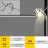 Luz Lineal LED Canaleta de Aluminio Empotrada Tira de Luz Dura de Aleación de Aluminio Lineal Negra Luz Lineal Montada en Superficie Canaleta de Aluminio