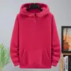 Sudadera con capucha fina de algodón peinado para primavera y otoño, talla grande para hombre, suéter holgado casual, cremallera a mitad de camino, abrigo de moda para hombre, talla grande