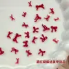 Acessórios para Nail Art Laço de Fita Vinho Celebridade da Internet Cor Pura Laços Grandes e Pequenos Resina DIY Acessórios de Unha Usáveis