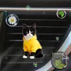 Lindo Clip de Perfume para Ventilación de Coche de Gato Gatito Acrílico Decoración de Coche Accesorio de Interior Adorno de Fragancia