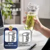 Vaso de vidrio borosilicato de doble capa Fuguang, gran capacidad, con tapa, resistente a altas temperaturas, vaso de agua para oficina, taza de té para hombre, venta al por mayor con impresión personalizada