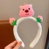 Diadema de Gato Lindo con Orejas de Felpa Accesorios para el Cabello Lavado de Cara Diadema para Mostrar la Cara Reducción de Edad Pequeña Otoño e Invierno Pinzas para el Cabello de Gatito Negro
