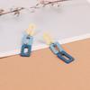 Pendientes de Tuerca Azules Klein de Aguja de Plata S925 Pendientes de Tuerca de Moda Exagerada con Personalidad Nicho Combinables para Mujer