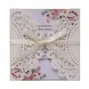 Tarjeta de felicitación hueca de encaje para boda, Día de San Valentín, Invitación de boda y compromiso, Invitación dorada, Fábrica, En stock