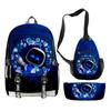 Astro Bot Universo Robô 3D Novo Produto Impressão Digital Transfronteiriça Mochila Escolar Mochila Estojo de Lápis Bolsa de Ombro
