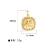 Cien colgantes de cobre microincrustados al por mayor transmisión en vivo de trémolo exclusivamente para estrellas y colgantes de conejo lunar accesorios de moda combinables para mujer